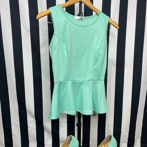 Mint green blouse